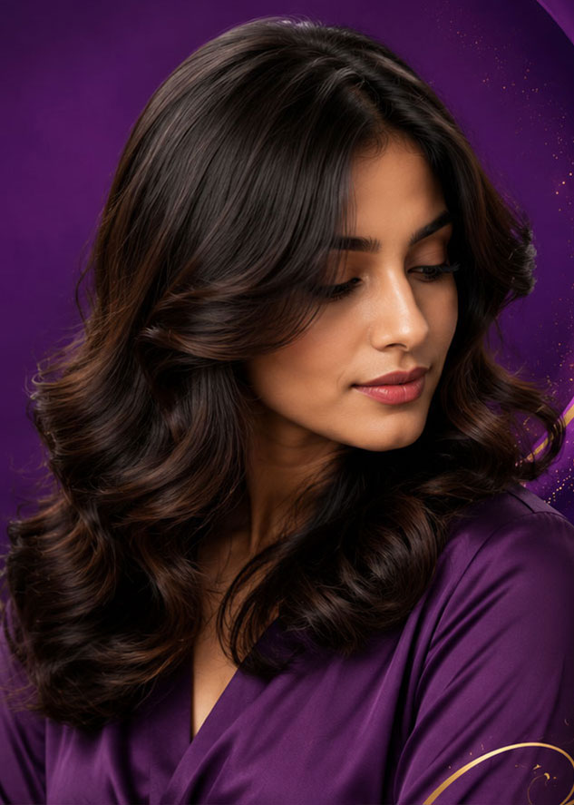 Professional hair styling service at Sha Luxurious Empire