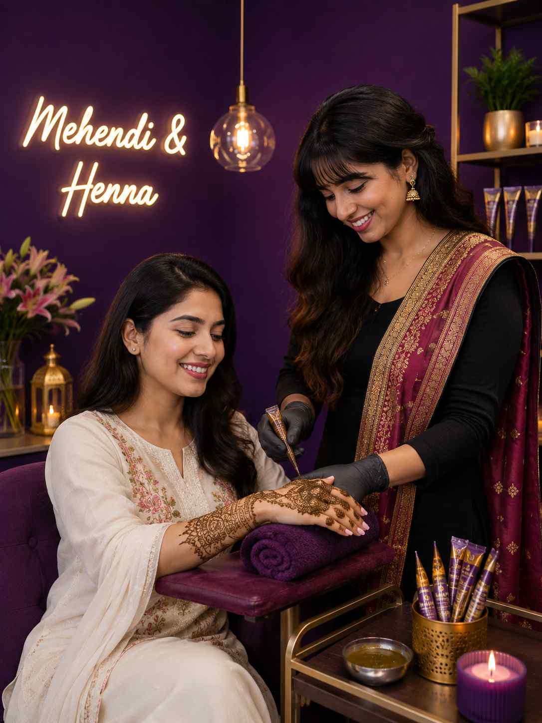 Mehendi and henna design service